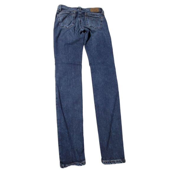 Big Star Alex Skinny Jeans Womens Size 27 Low Rise Dark Wash Denim Pants - Picture 3 of 6